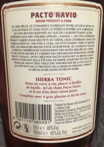 Havana Club Pacto Navio French Oak Red Wine Cask 2020