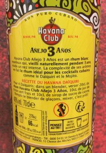 Havana Club Anejo 3 Anos Edicion Limitada "Bebar"