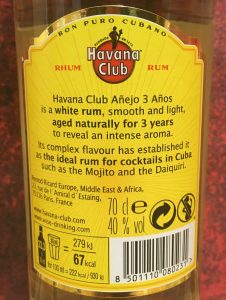 Havana Club Anejo 3 Anos 0,7l 2021 mit Glas