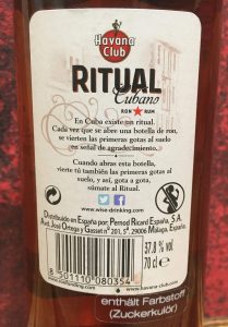 Havana Club Ritual Cubano la Esencia de la Habana 37,8% 2021