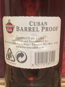 Havana Club Barrel Proof 1l 2007 ohne Siegel