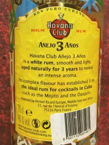 Havana Club Anejo 3 Anos Edicion Limitada "Ballon"