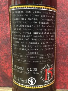 Havana Club Ronera 15 schwarz