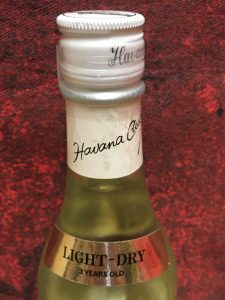 Havana Club light dry 3 years old (englisch) 1973