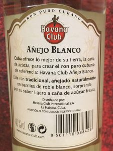 Havana Club blanco 0,5l 2015