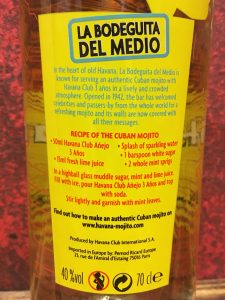 Havana Club Anejo 3 Anos La Bodeguita Del Medio