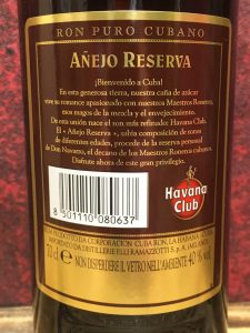 Havana Club Anejo Reserva 0,7l in Dose 2010