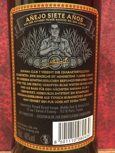 Havana Club Añejo 7 Anos 2019