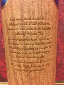 Havana Club Selección de Maestros Holzverpackung 2018