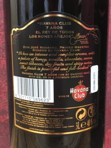 Havana Club Añejo 7 Anos 3l 2015