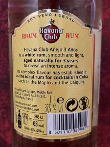 Havana Club Añejo 3 Años 37,5% 1l