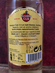 Havana Club Añejo 3 Años Italien