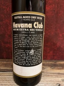 Havana Club Extra Aged Dry Rum 7 years old Ultra Vieilli Sec 1974