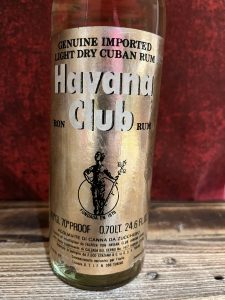 Havana Club light dry 3 years old (Italien) 1974