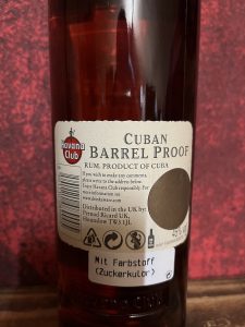 Havana Club Barrel Proof 0,7l 2004 1 Siegel UK