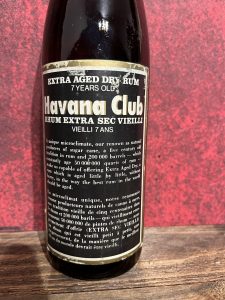 Havana Club Extra Aged Dry Rum 7 years old Ultra Vieilli Sec Santa Cruz