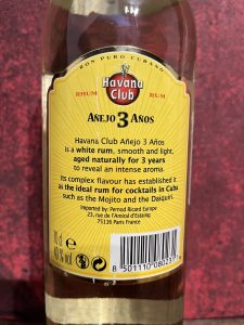 Havana Club Añejo 3 Años CZ 2014