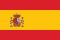 Flag of Spain country with Coat of Arms. Patriotic sign in official colors red and yellow. National symbol of Sounhern European state. Vector illustration